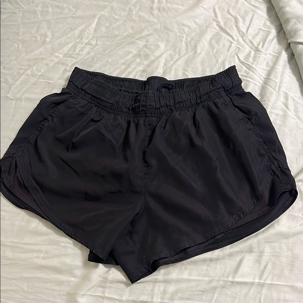 COPY - Athletic Works Black Athletic Shorts with Dolphin Hem